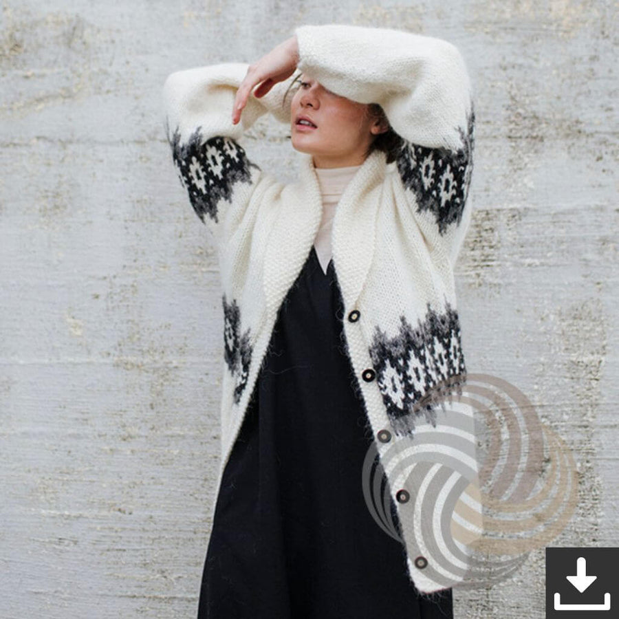 Lopi Pattern Strickmantel Frænka Strickanleitung - Lopi (PDF) Lieblingsgarn