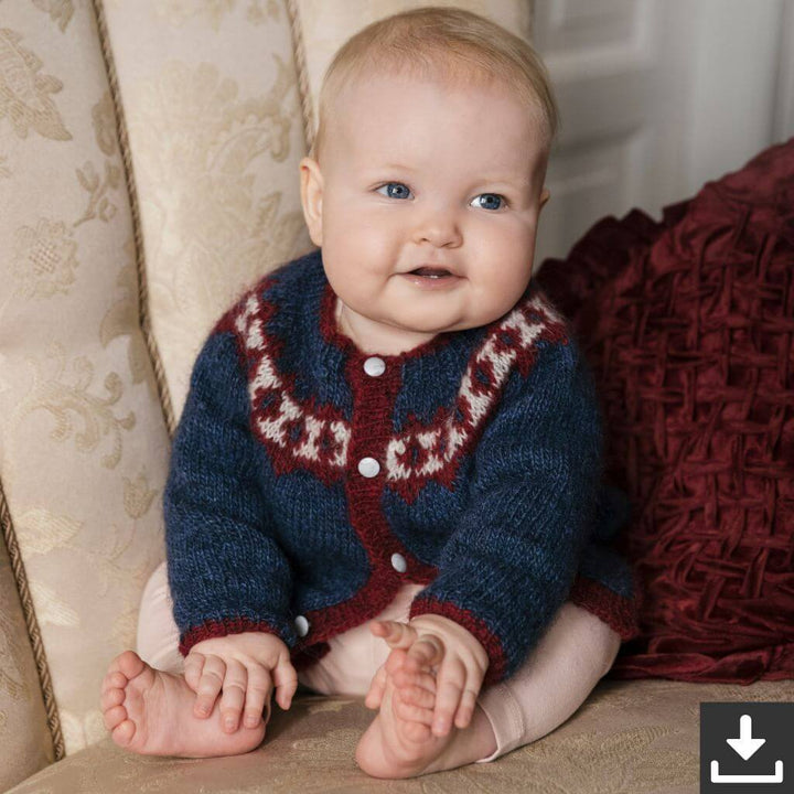 Lopi Pattern Strickjacke Baby Prýði Strickanleitung - Lopi (PDF) Lieblingsgarn