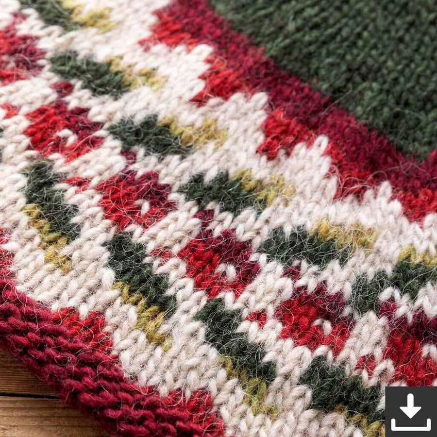 Lopi Pattern Weihnachtsteppich Trönuber Strickanleitung - Lopi (PDF) Lieblingsgarn