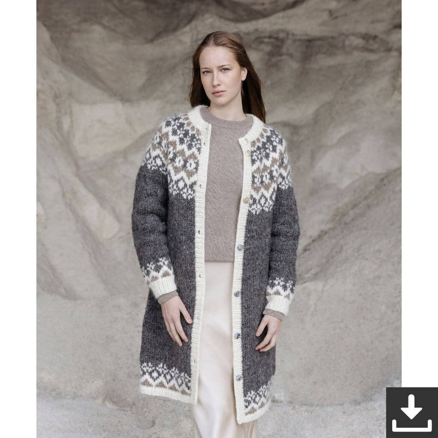 Lopi Pattern Mantel Veturnætur Strickanleitung - Lopi (PDF) Lieblingsgarn
