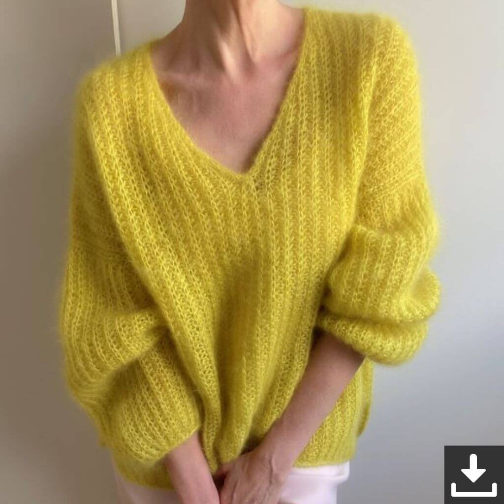 Lotilda Pattern Pullunder/Pullover Juna V-Neck Strickanleitung - Lotilda (PDF) Lieblingsgarn