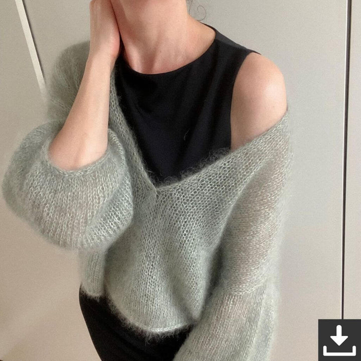 Lotilda Pattern Marta V-Ausschnitt Pullover Strickanleitung - Lotilda (PDF) Lieblingsgarn