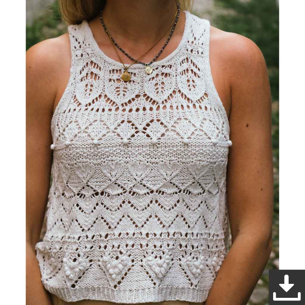 Lieblingsgarn Pattern Love Letter Top Strickanleitung - Kutovakika (PDF) Lieblingsgarn