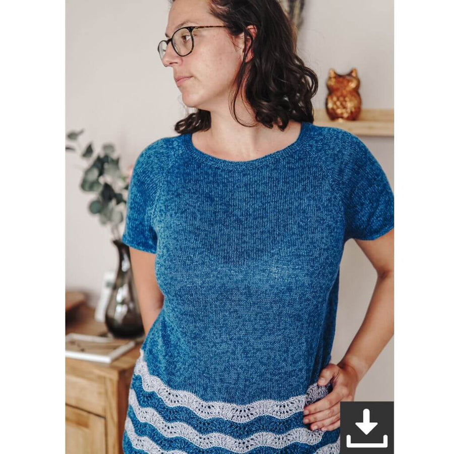 Carolin Balmes Lunas Tee Shirt Strickanleitung - Carolin Balmes (PDF) Lieblingsgarn