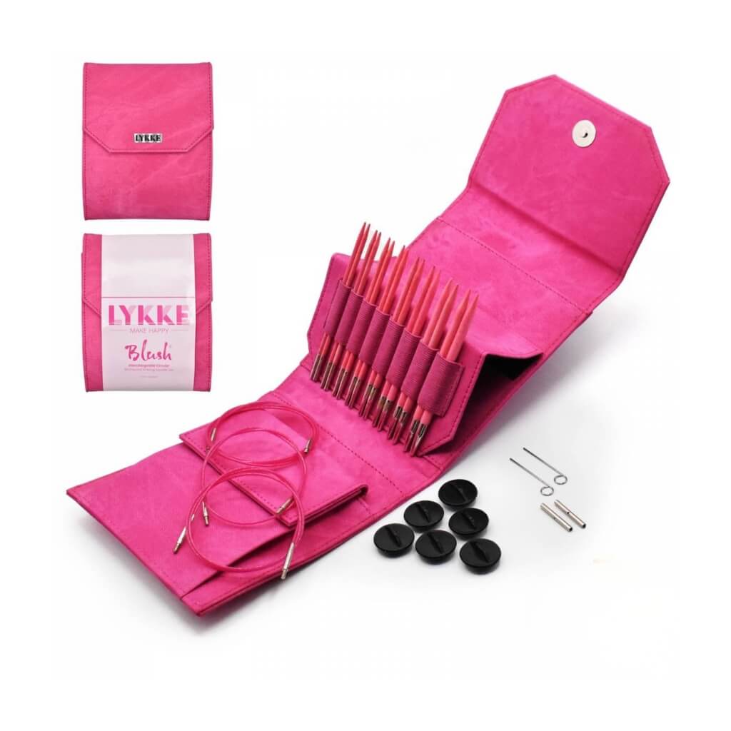 Lykke Needles Lykke Nadelspitzen-Set Blush Fuchsia Lieblingsgarn