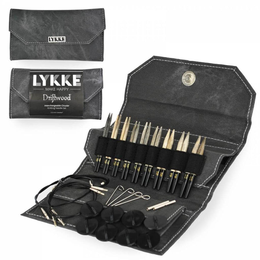 Lykke Needles Lykke Rundstricknadel Set - Driftwood Grau Denim 9 cm Lieblingsgarn