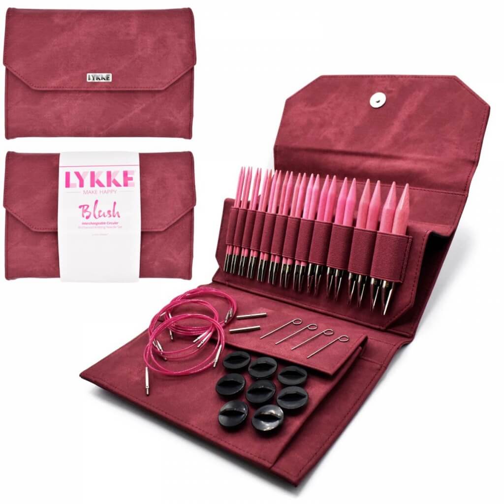 Lykke Rundstricknadeln Set - Blush Crimson