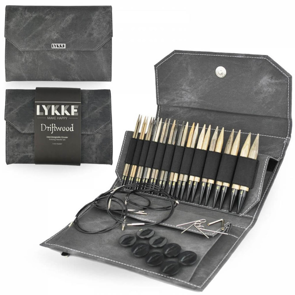 Lykke Needles Lykke Rundstricknadel Set - Driftwood grau Lieblingsgarn