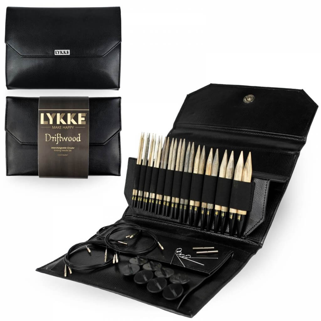 Lykke Needles Lykke Rundstricknadel Set - Driftwood schwarz Lieblingsgarn