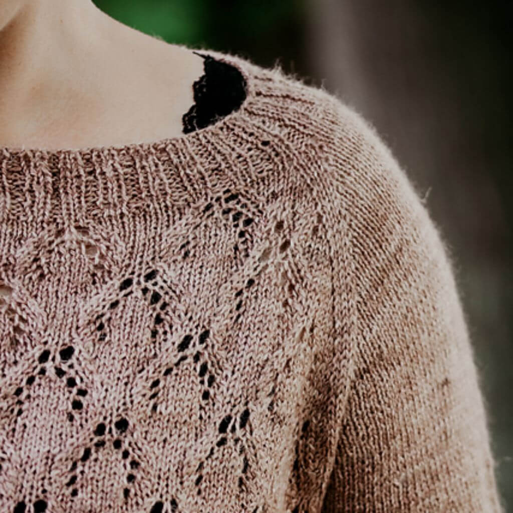 Inga Mallwitz Leichter Sommerpullover Lysande Tee Strickanleitung - Appelbanne Design (PFD) Lieblingsgarn
