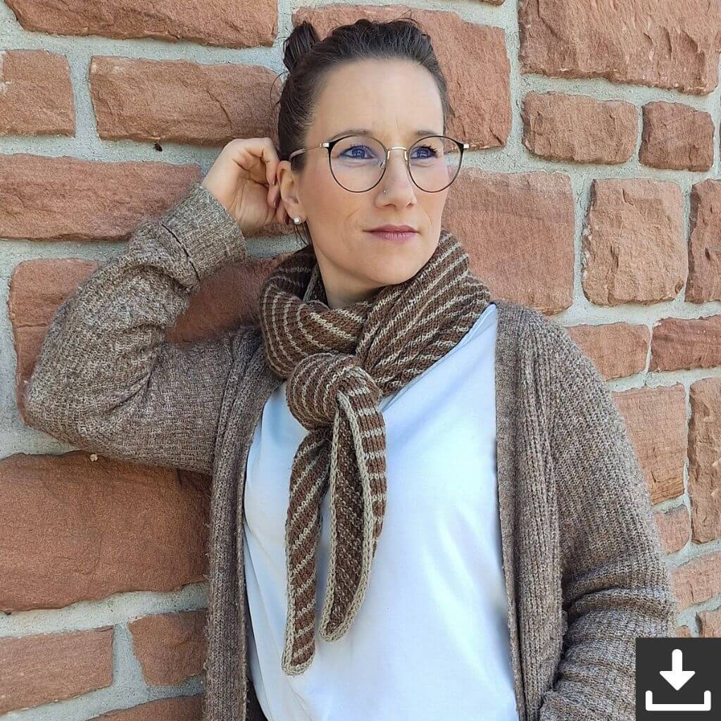 Madame Nadelspiel Pattern Schal Hedi Hug Strickanleitung - Madame Nadelspiel (PDF) Lieblingsgarn