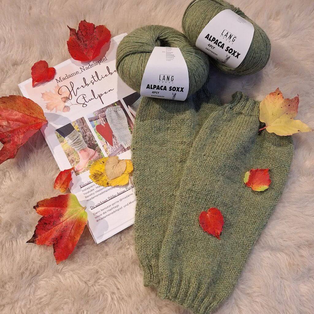 Madame Nadelspiel Herbstliebe Stulpen Strickanleitung - Madame Nadelspiel (PDF) Lieblingsgarn