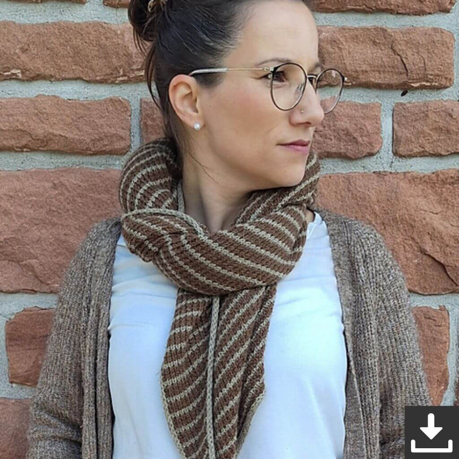 Madame Nadelspiel Schal Hedi Hug Strickanleitung - Madame Nadelspiel (PDF) Lieblingsgarn