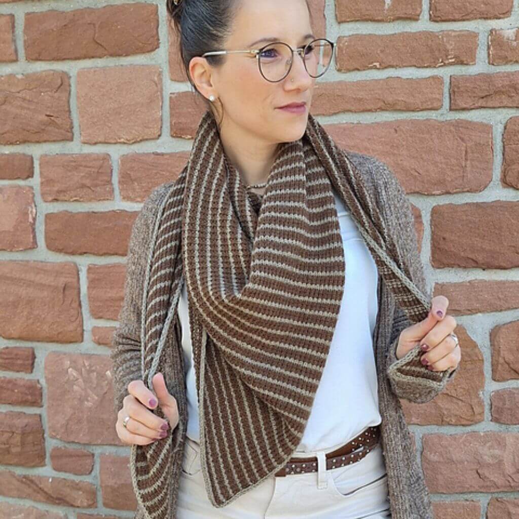Madame Nadelspiel Schal Hedi Hug Strickanleitung - Madame Nadelspiel (PDF) Lieblingsgarn