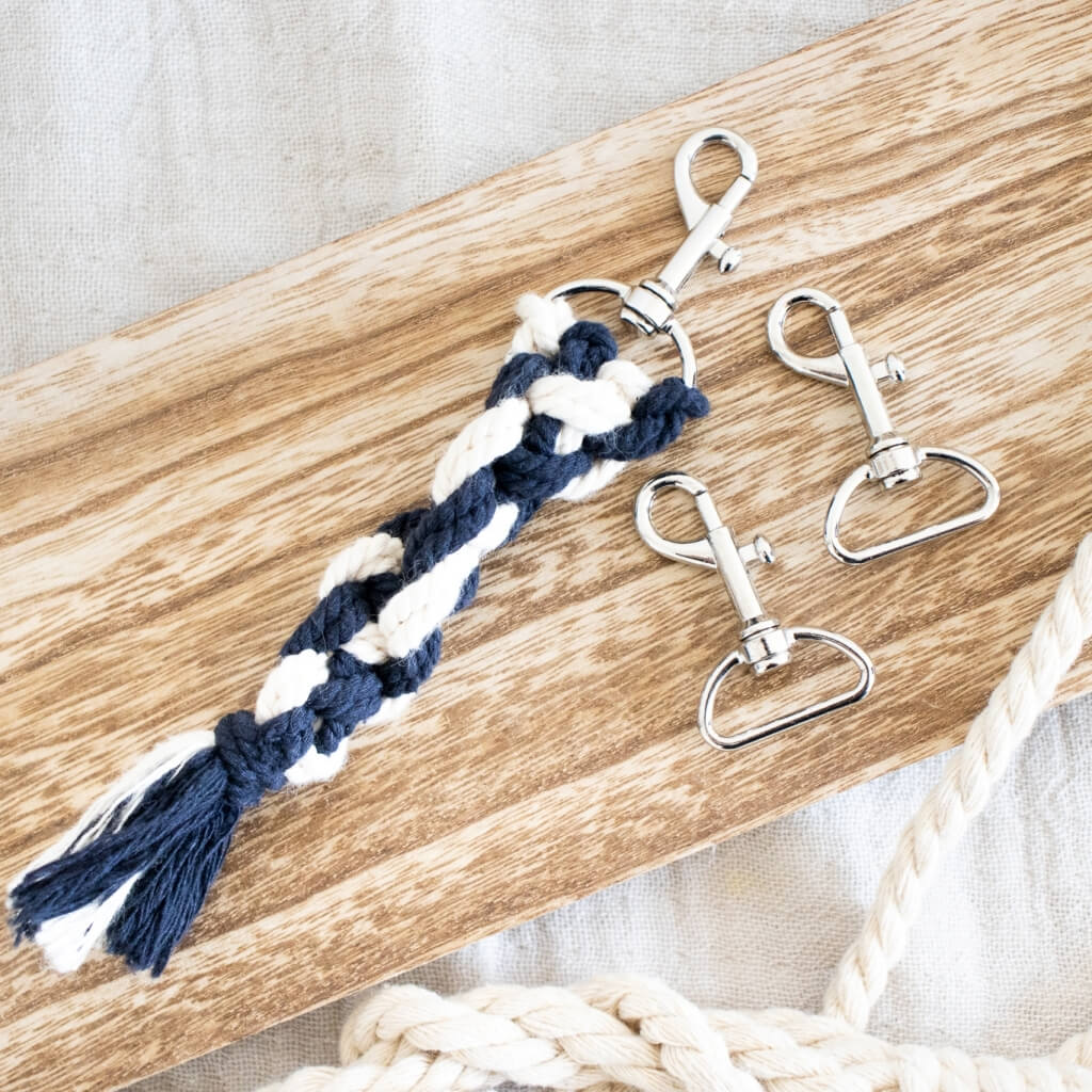 Set aus 2 Karabinerhaken für Schlüsselanhänger