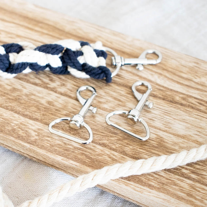 Set aus 2 Karabinerhaken für Schlüsselanhänger