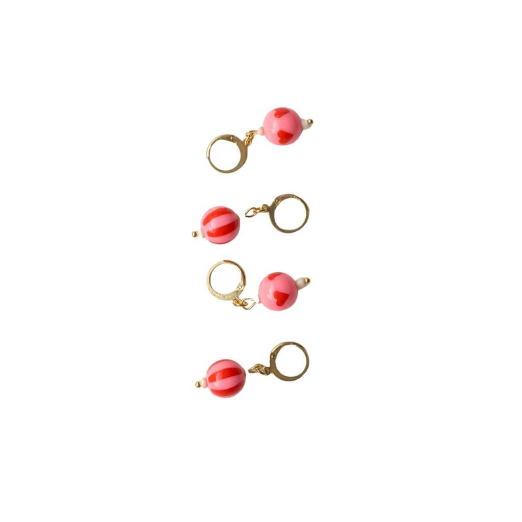 ohliske Maschenmarkierer Set Perlen – 4er Set