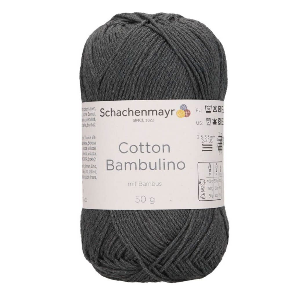 Schachenmayr 98 - Asphalt Schachenmayr Cotton Bambulino 50 g - Sommergarn Lieblingsgarn