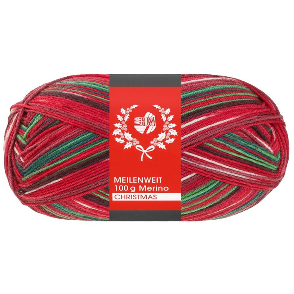 Lana Grossa Meilenweit 100 Merino Christmas Sockenwolle