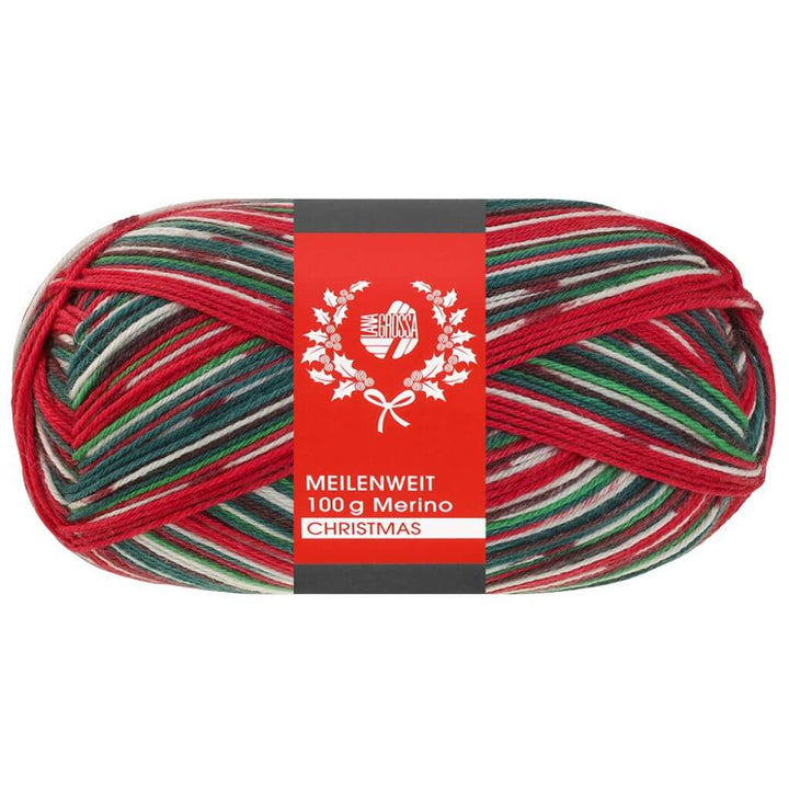 Lana Grossa Meilenweit 100 Merino Christmas Sockenwolle