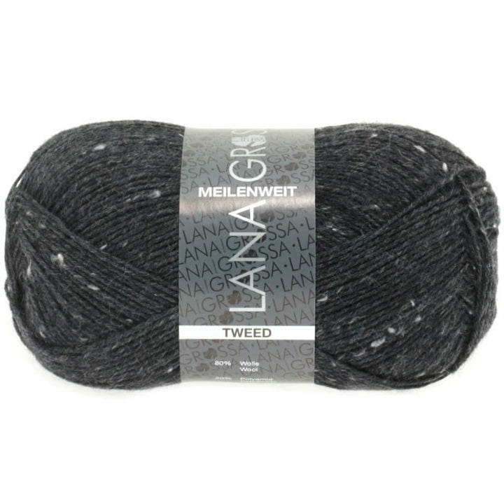 Lana Grossa 107 - Anthrazit Lana Grossa Meilenweit 100 Tweed Lieblingsgarn