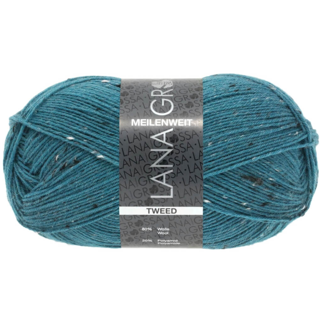 Lana Grossa 159 - Petrol Lana Grossa Meilenweit 100 Tweed Lieblingsgarn