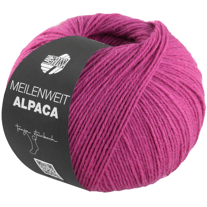 Lana Grossa 1004 - Fuchsia Lana Grossa Meilenweit 6-fach Alpaca Uni Lieblingsgarn
