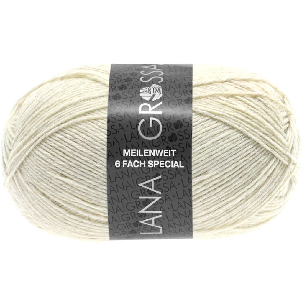 Lana Grossa 9228 - Natur meliert Lana Grossa Meilenweit 6-F 150 Mélange Lieblingsgarn