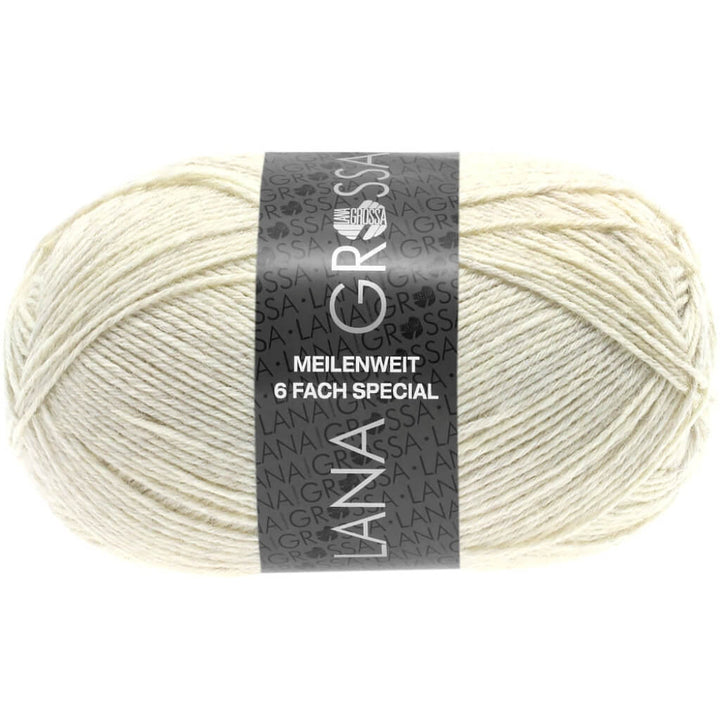 Lana Grossa 9228 - Natur meliert Lana Grossa Meilenweit 6-F 150 Mélange Lieblingsgarn
