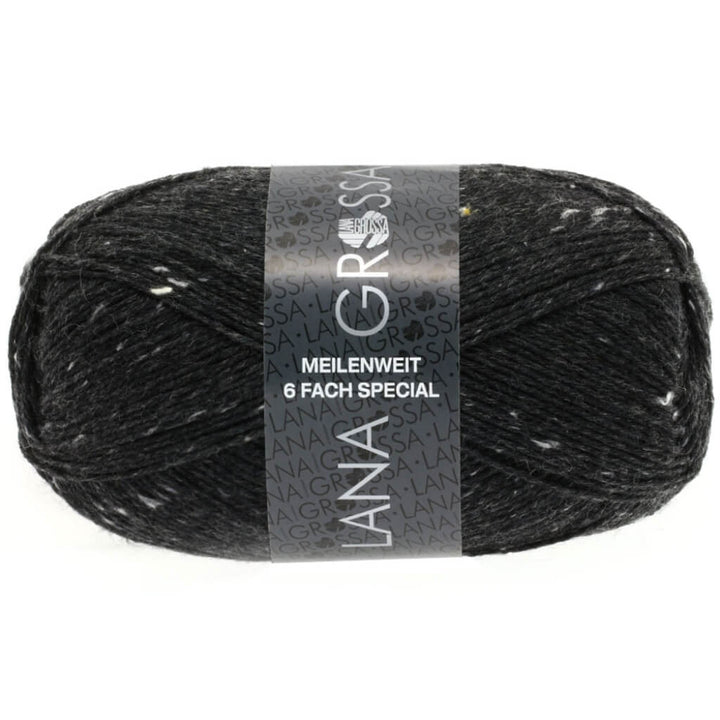 Lana Grossa 8837 - Anthrazit Lana Grossa Meilenweit 6-F 150 Tweed Lieblingsgarn