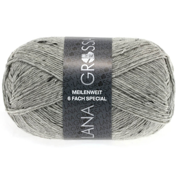 Lana Grossa 8972 - Grau Lana Grossa Meilenweit 6-F 150 Tweed Lieblingsgarn