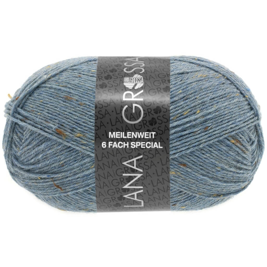 Lana Grossa 9227 - Graublau Lana Grossa Meilenweit 6-F 150 Tweed Lieblingsgarn