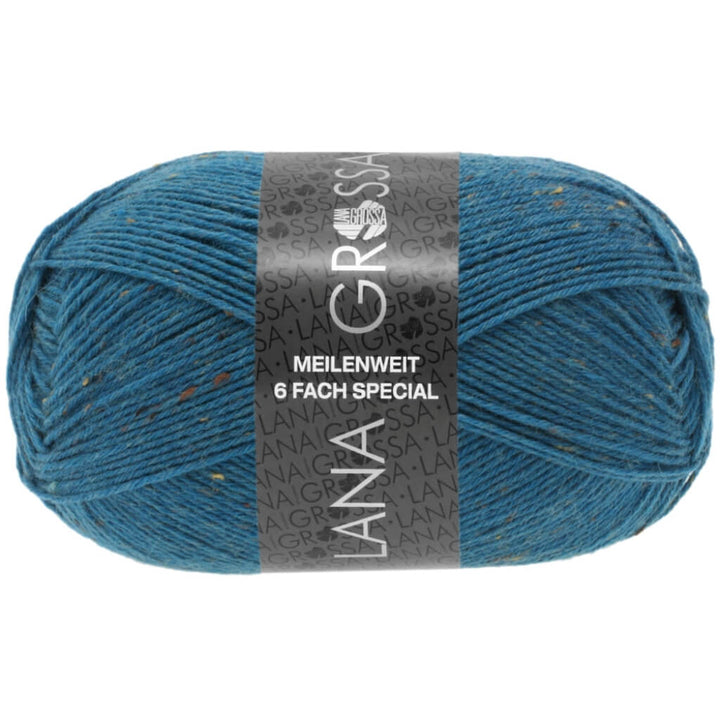 Lana Grossa 9236 - Petrol Lana Grossa Meilenweit 6-F 150 Tweed Lieblingsgarn