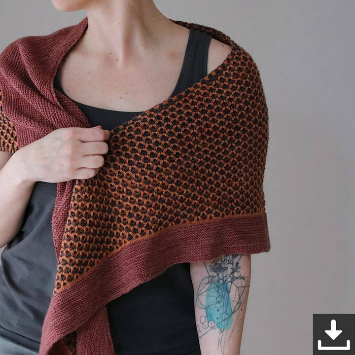 Melanie Berg Pattern Tuch Accidentally in Love Strickanleitung mit Rowmap - Melanie Berg (PDF) Lieblingsgarn