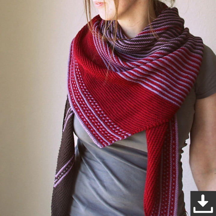 Melanie Berg Pattern Tuch Drachenfels Strickanleitung mit Row Map - Melanie Berg (PDF) Lieblingsgarn