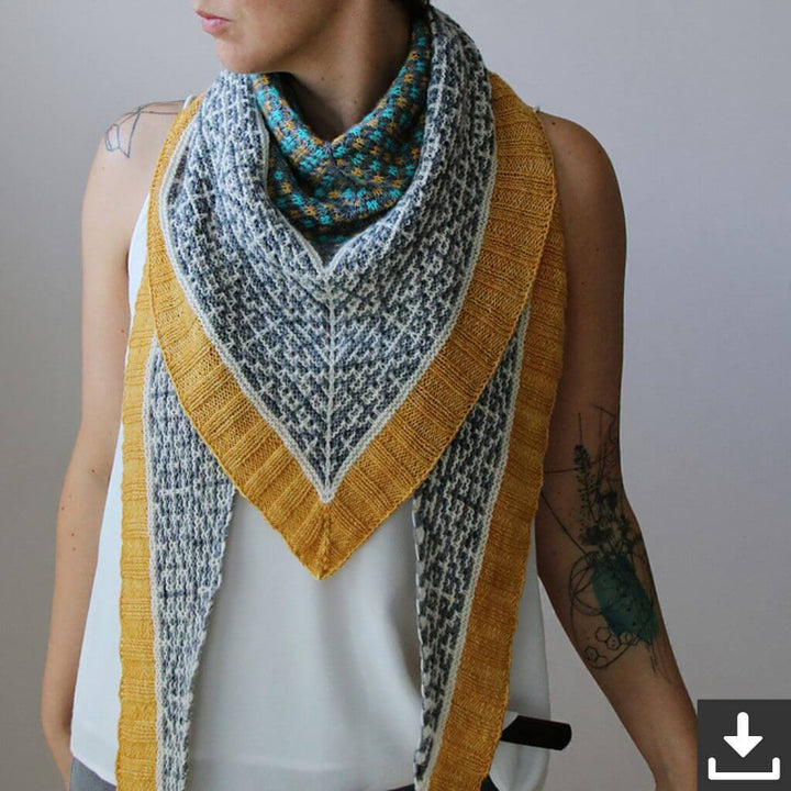 Melanie Berg Pattern Tuch Ghost Dancer Strickanleitung mit Rowmap - Melanie Berg (PDF) Lieblingsgarn