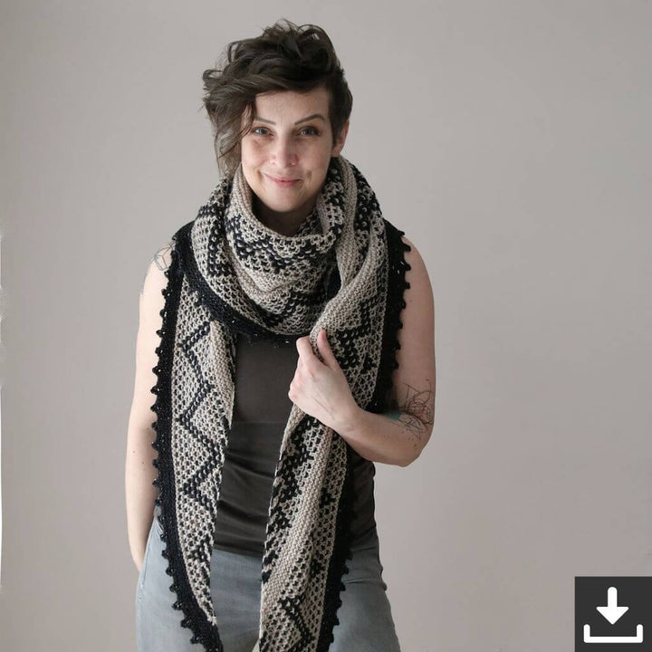 Tuch Zagtastic Strickanleitung - Mairlynd (PDF)