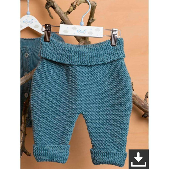 Lang Yarns Pattern Babyhose im Kraus-Rechts-Muster Strickanleitung - Lang Yarns (PDF) Lieblingsgarn