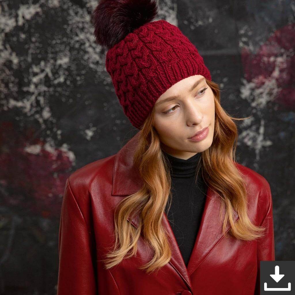 Lang Yarns Pattern Mütze mit Bommel Strickanleitung - Lang Yarns (PDF) Lieblingsgarn