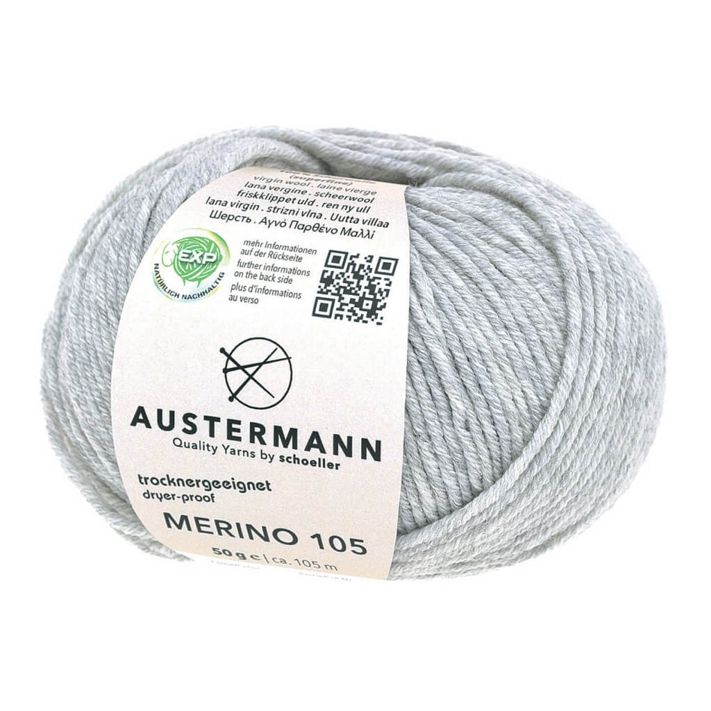 Austermann 328 - Hellgrau Austermann Merino 105 EXP 50g Lieblingsgarn