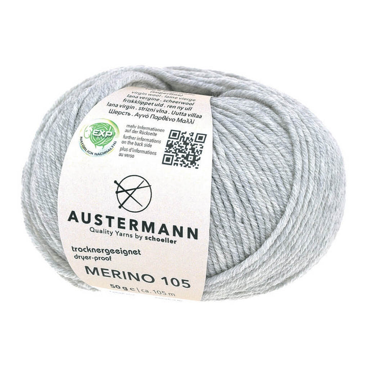 Austermann 328 - Hellgrau Austermann Merino 105 EXP 50g Lieblingsgarn