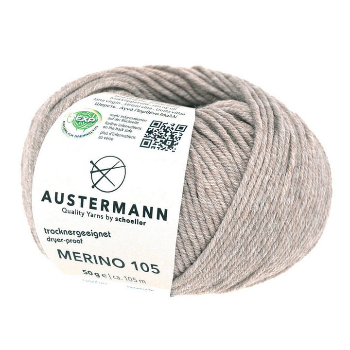 Austermann 337 - Beigemeliert Austermann Merino 105 EXP 50g Lieblingsgarn