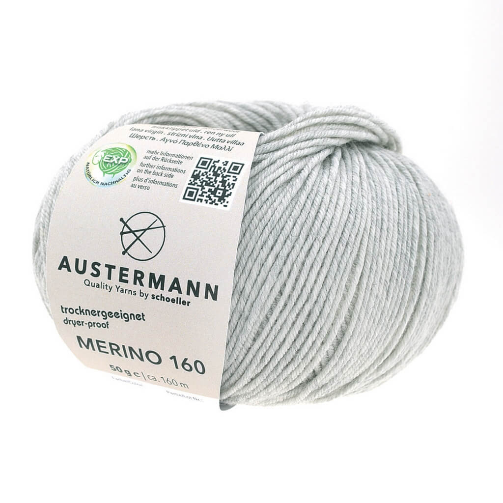 Austermann 228 - Hellgrau Austermann Merino 160 Exp 50g Lieblingsgarn