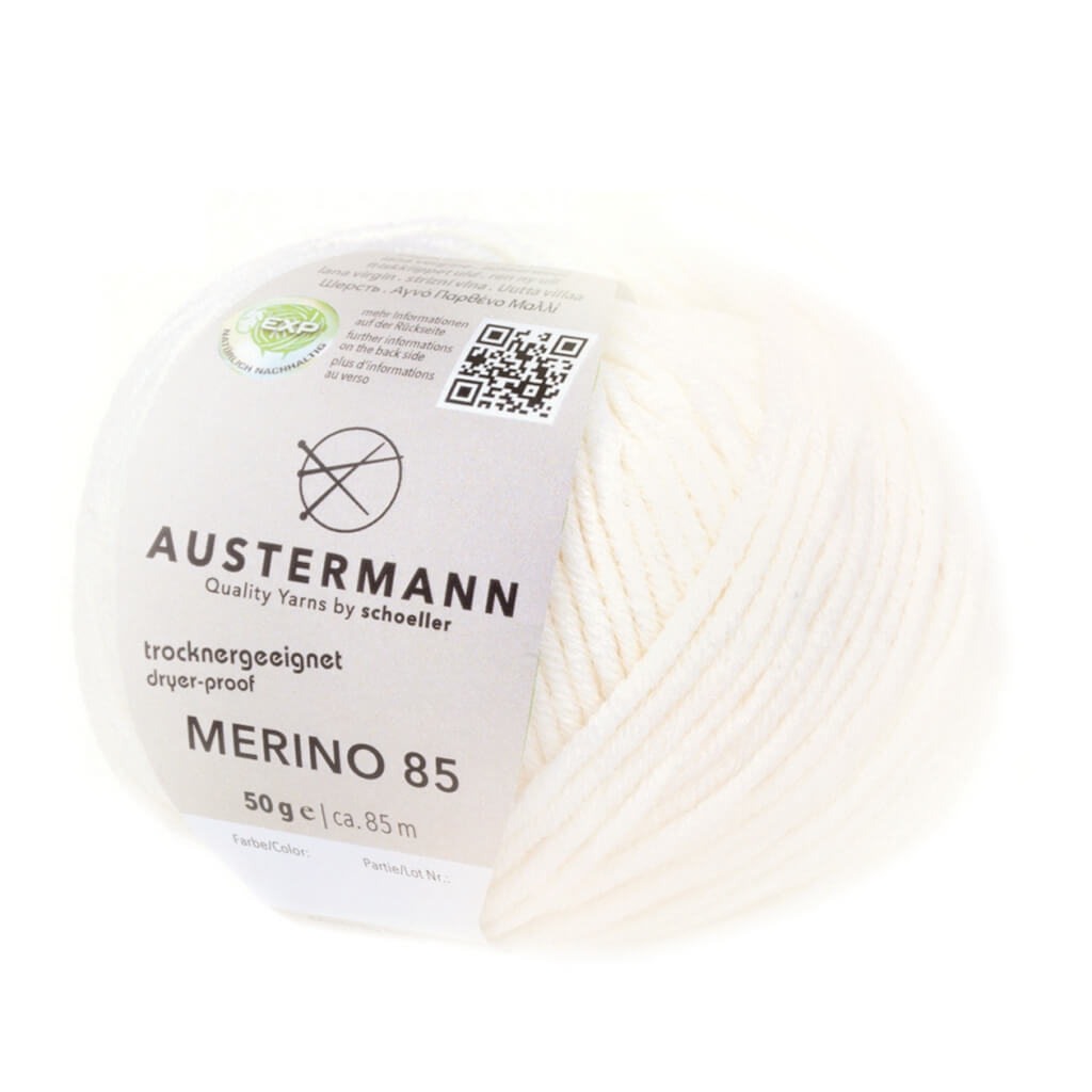 Austermann 1 - Weiß Austermann Merino 85 Exp 50g Lieblingsgarn