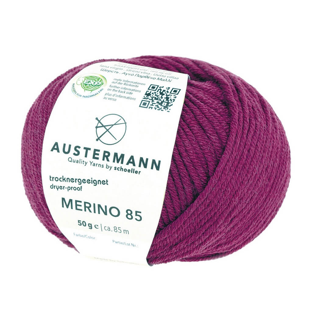 Austermann 27 - Aubergine Austermann Merino 85 Exp 50g Lieblingsgarn