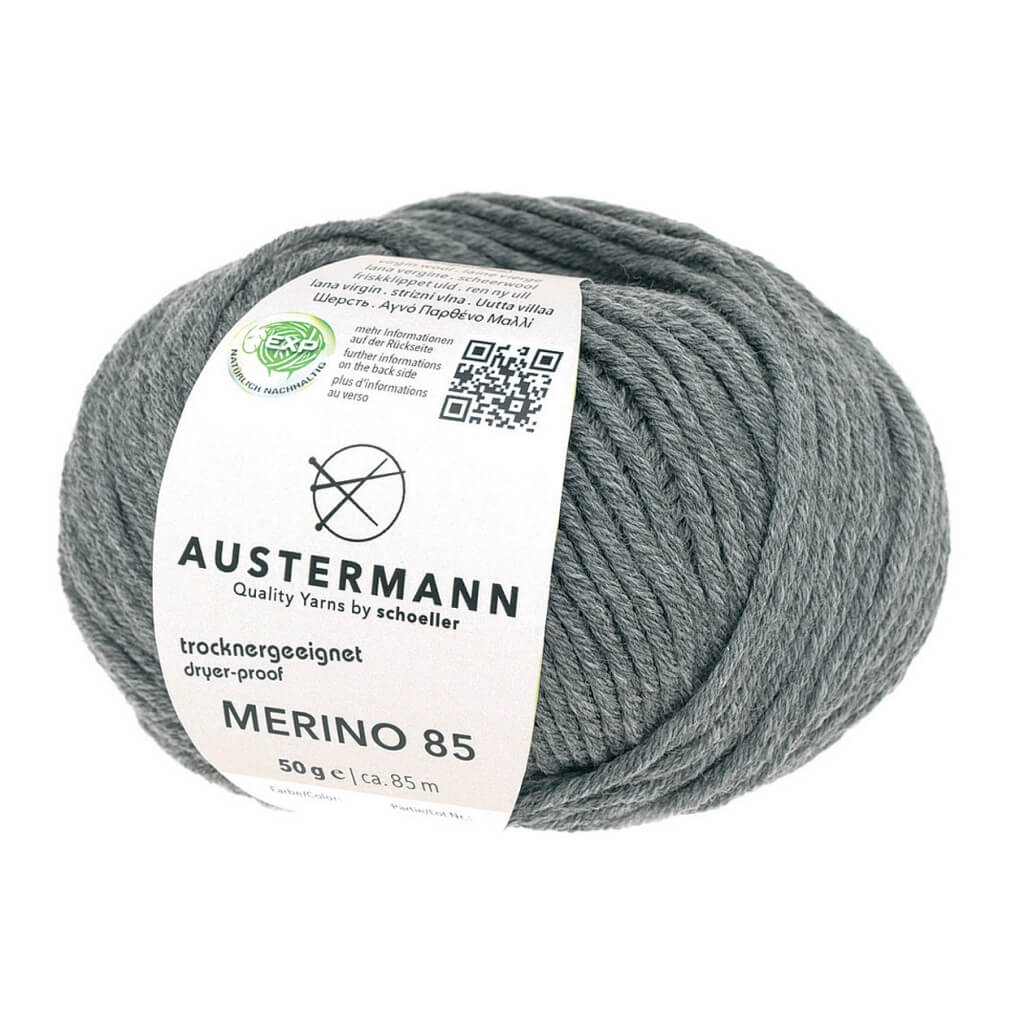 Austermann 60 - Graumeliert Austermann Merino 85 Exp 50g Lieblingsgarn