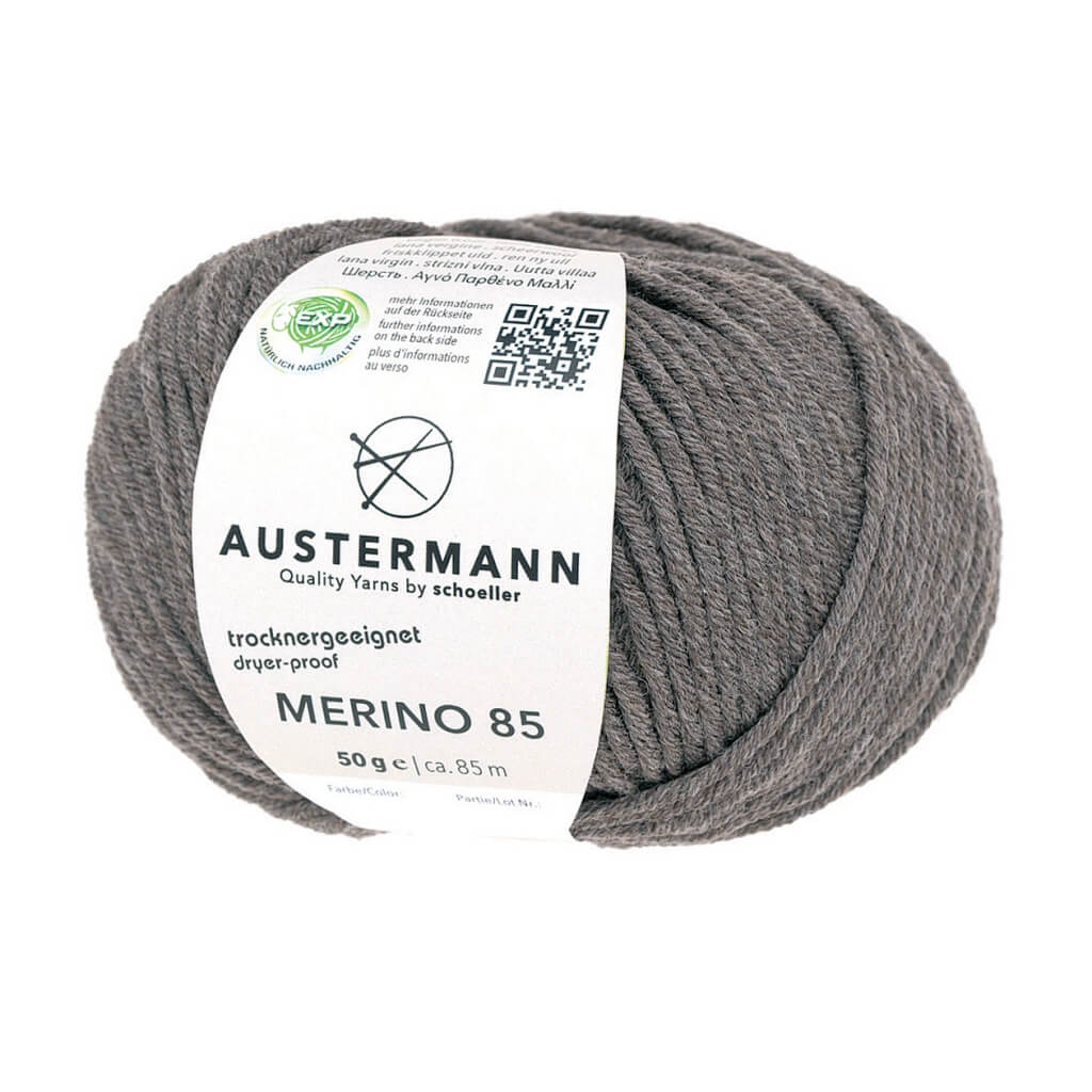 Austermann 65 - Braunmeliert Austermann Merino 85 Exp 50g Lieblingsgarn