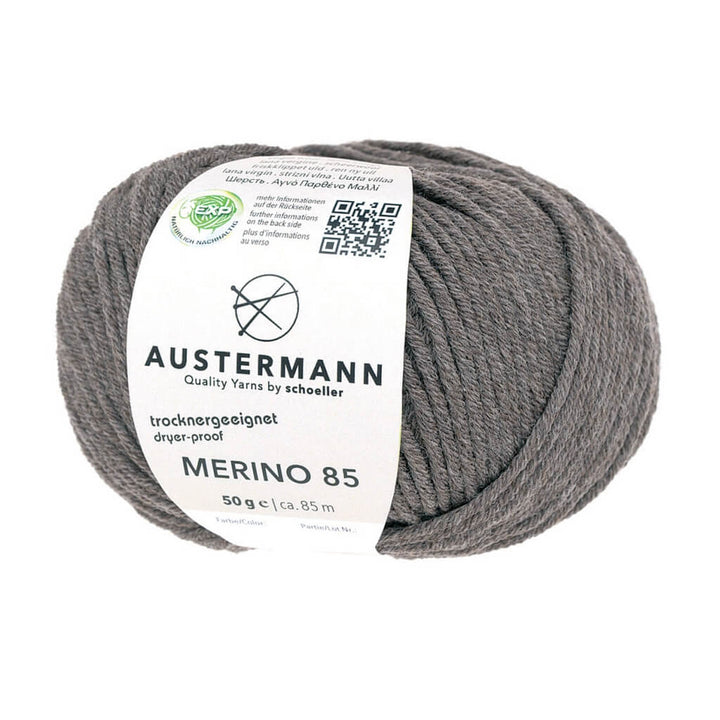 Austermann 65 - Braunmeliert Austermann Merino 85 Exp 50g Lieblingsgarn