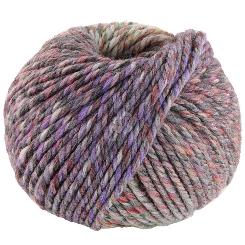 Lana Grossa 13 - Grau/Rost/Sandgelb/Burgund/Lila Lana Grossa Merino Twister Lieblingsgarn