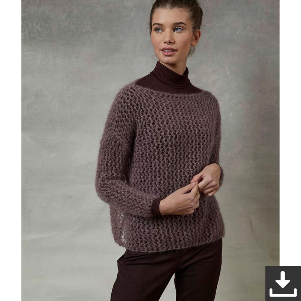 Lang Yarns Mesh Damen Pullover Strickanleitung - Lang Yarns (PDF) Lieblingsgarn